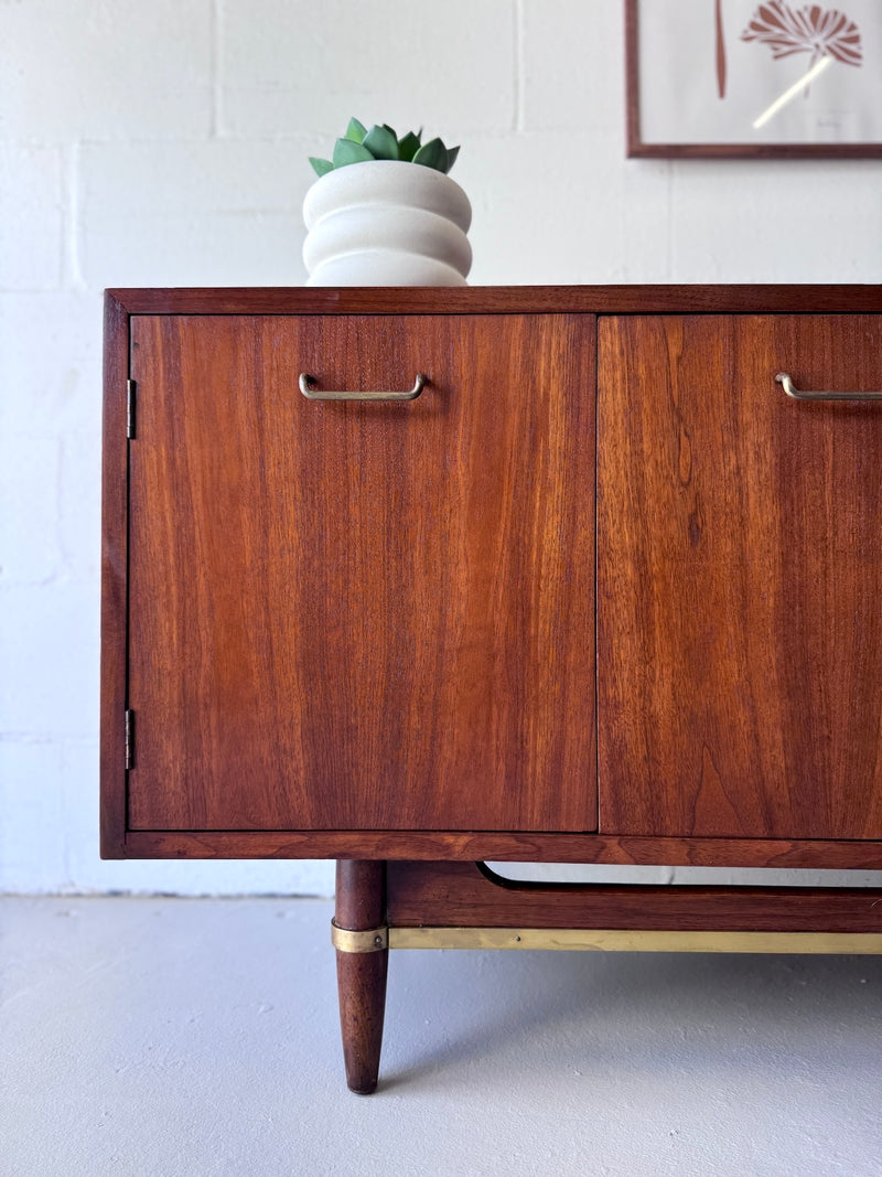 Mid Century Walnut Credenza by American of Martinsville