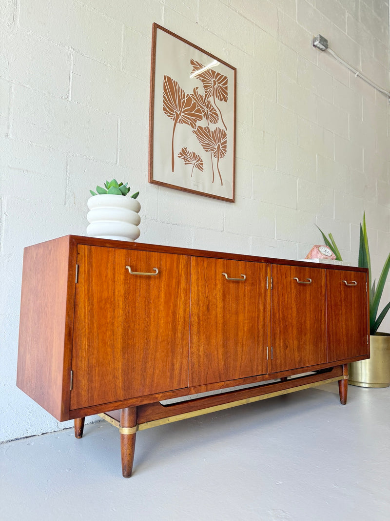 Mid Century Walnut Credenza by American of Martinsville