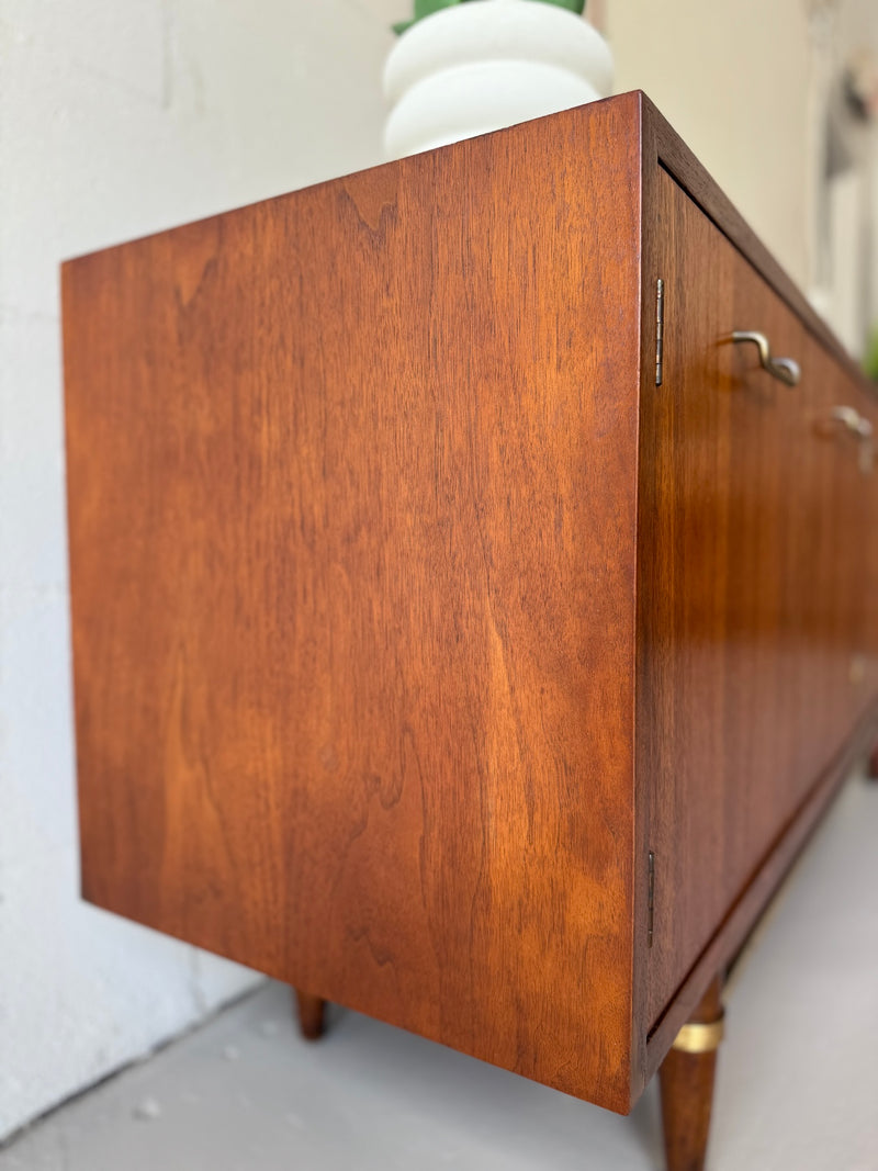Mid Century Walnut Credenza by American of Martinsville