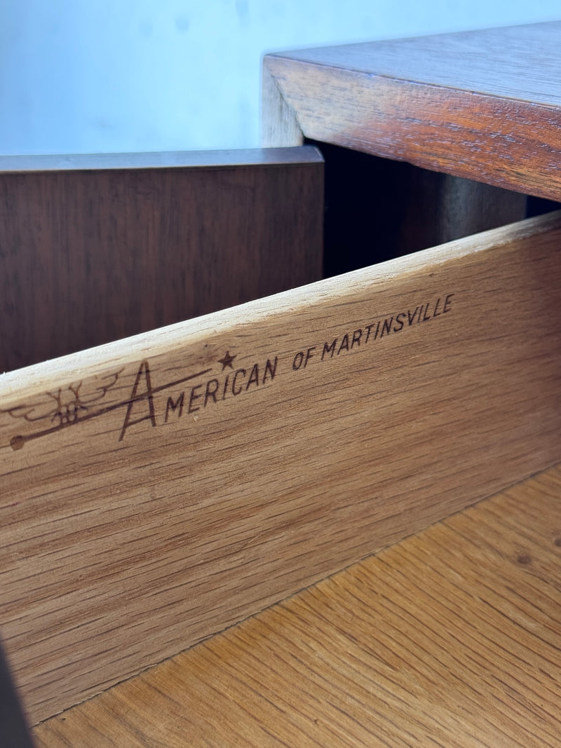 Mid Century Walnut Credenza by American of Martinsville