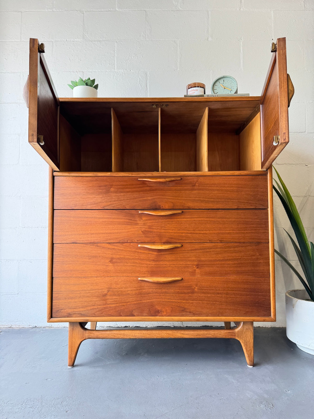 mid century modern highboy dresser by Lane 'Perspective' – Warehaus Orlando selected and closely inspected Size:5 E the grown up Women's Madewell x Shopbop