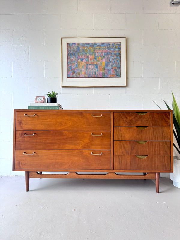 Mid-Century Walnut Dresser/Credenza by American of Martinsville
