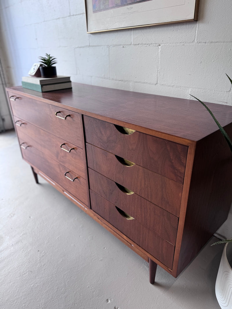 Mid-Century Walnut Dresser/Credenza by American of Martinsville