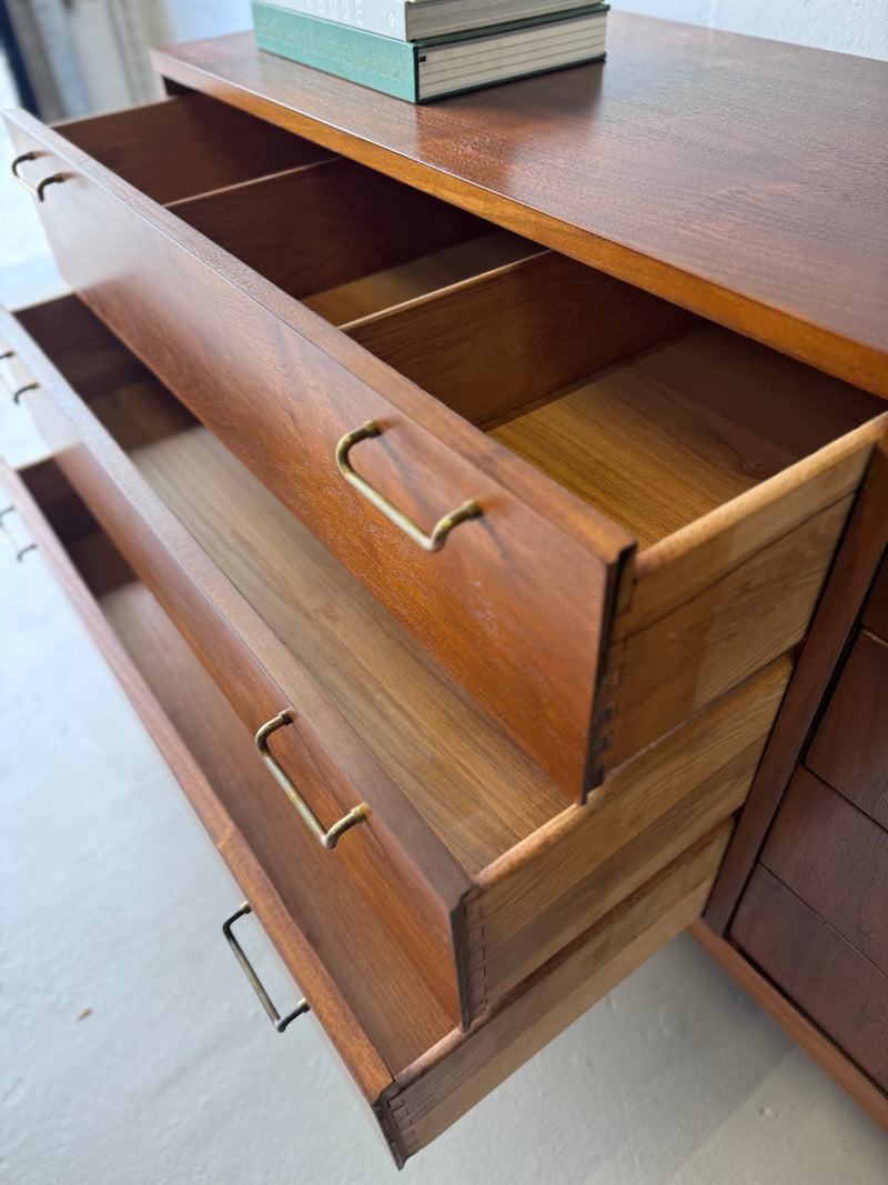 Mid-Century Walnut Dresser/Credenza by American of Martinsville