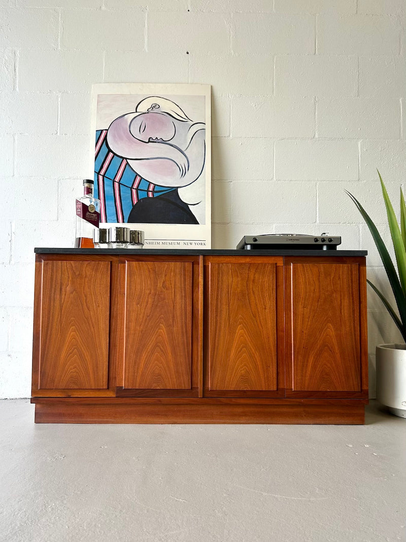 Mid century walnut credenza by Founders