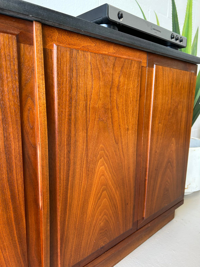 Mid century walnut credenza by Founders