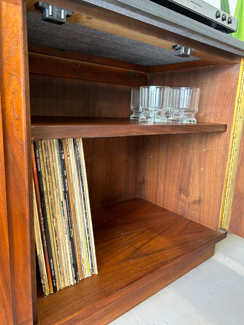 Mid century walnut credenza by Founders