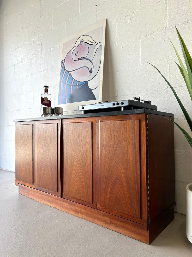 Mid century walnut credenza by Founders