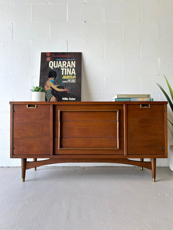 Mid century walnut sideboard credenza