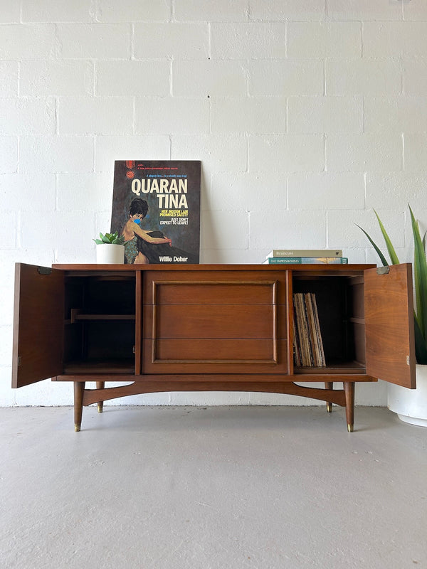 Mid century walnut sideboard credenza