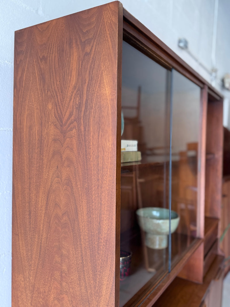 Mid Century Walnut Storage Shelf/Wall Unit