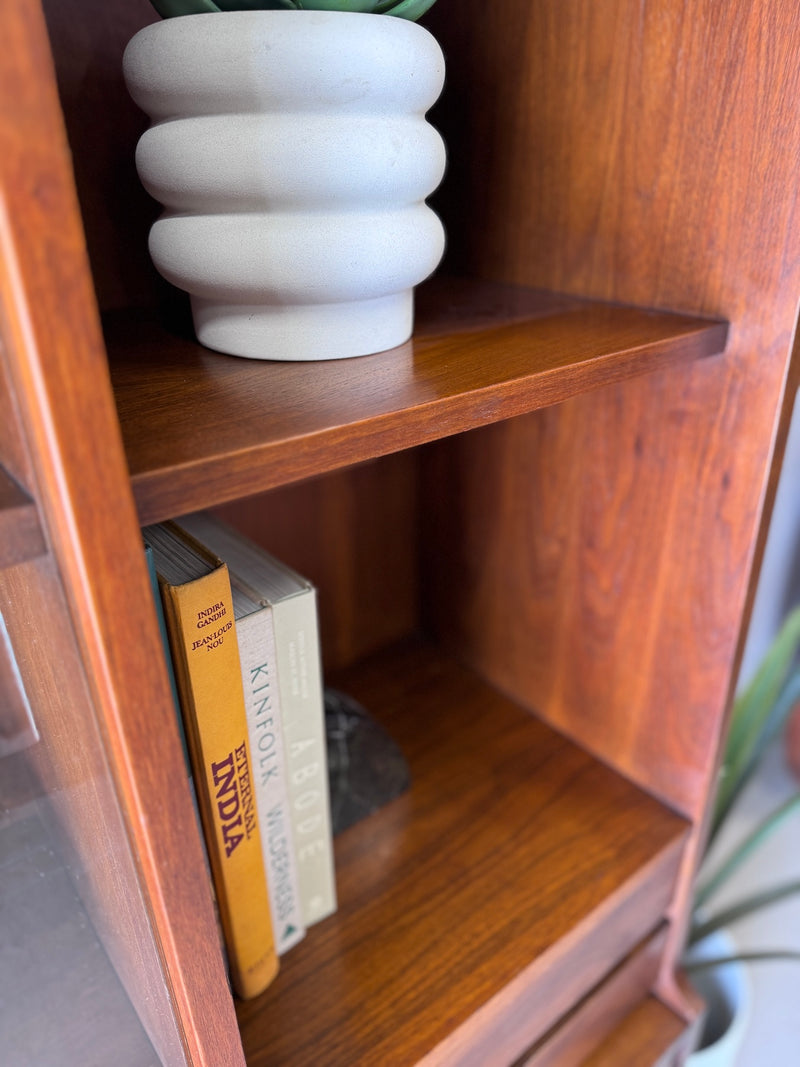 Mid Century Walnut Storage Shelf/Wall Unit