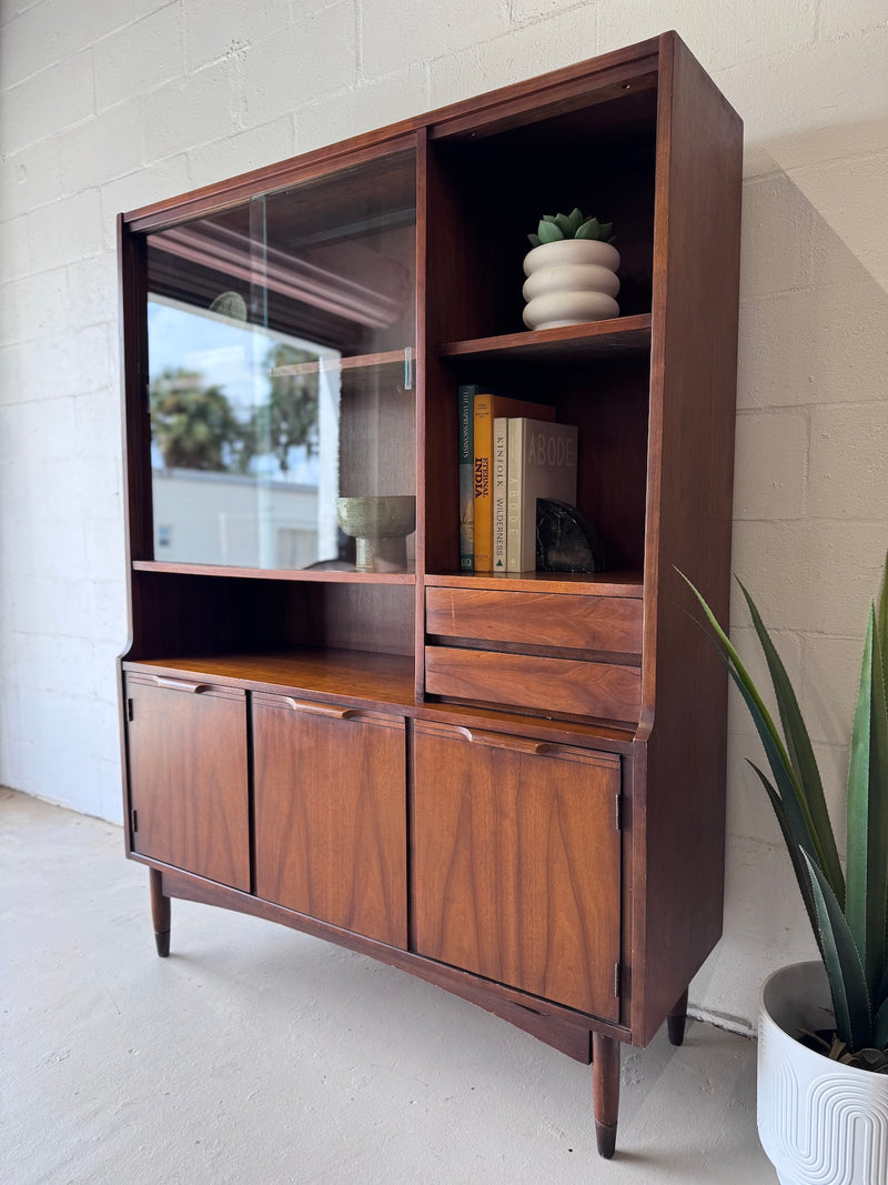 Mid Century Walnut Storage Shelf/Wall Unit