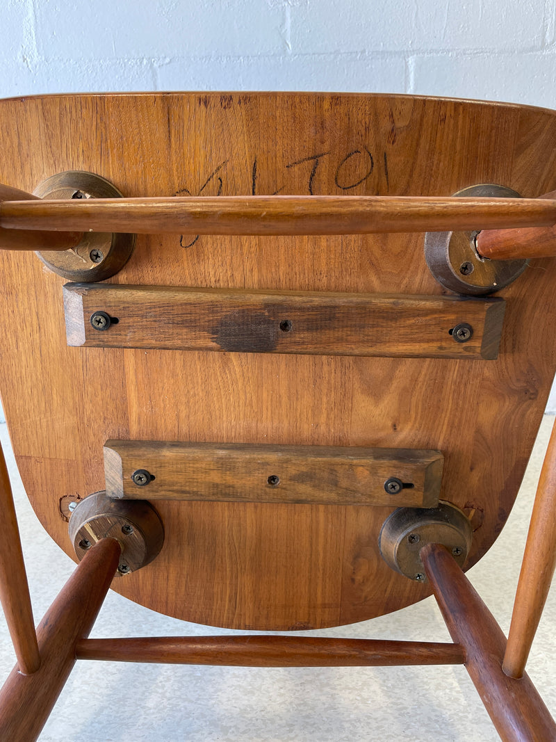 Drexel ‘Declaration’ walnut dining chairs - set of 4