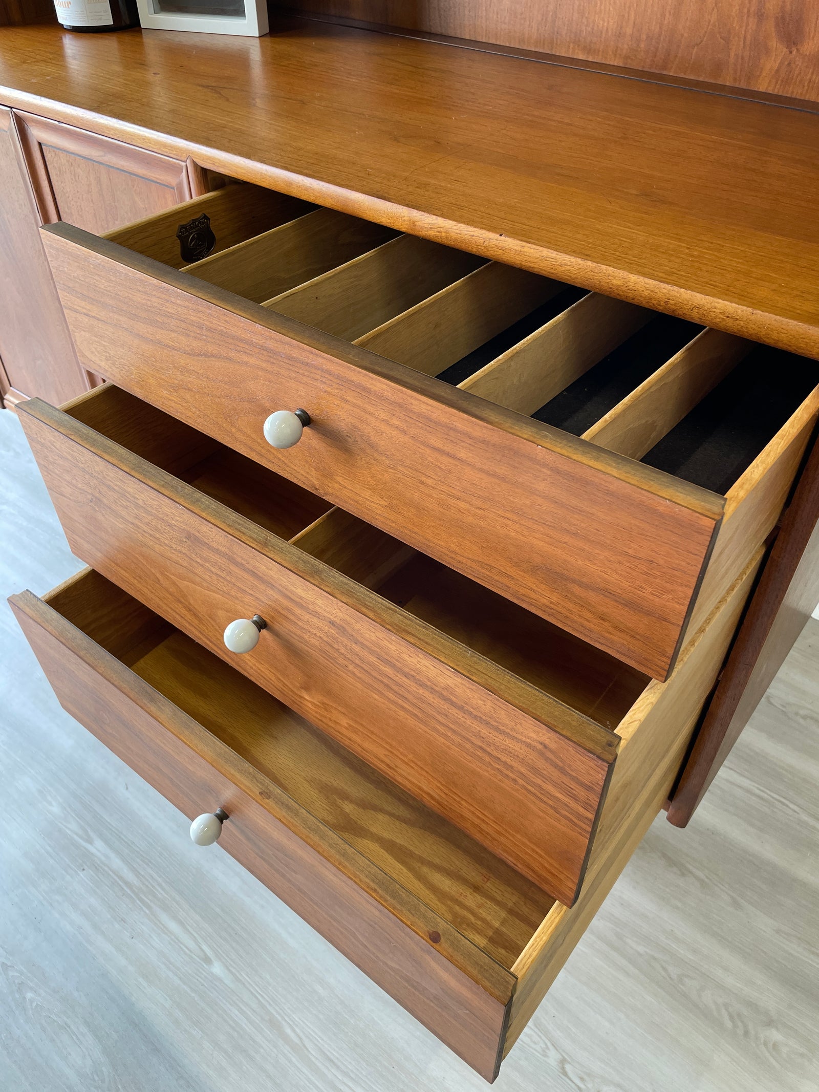 Drexel 'Declaration' walnut china hutch – Warehaus Orlando