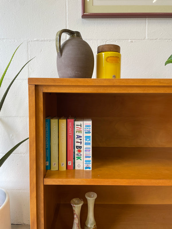 Solid maple bookshelf by Conant Ball