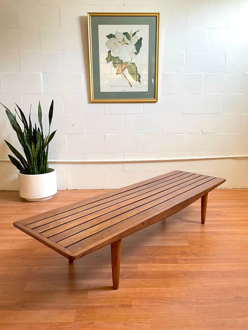 Mid Century Slat Bench/Table – Warehaus Orlando - Main Image