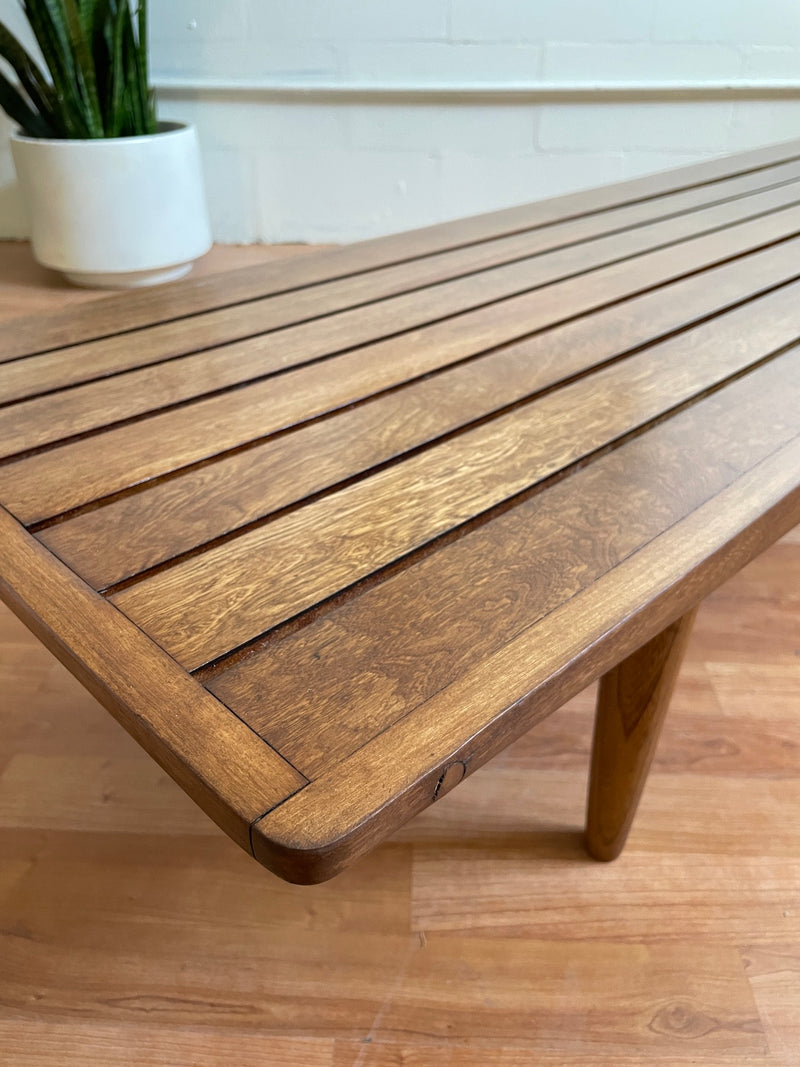 Mid Century Slat Bench/Table