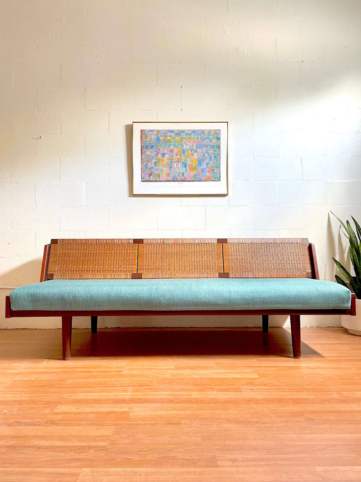 その他 Hans J. Wegner GE258 Daybed Teak GE-258 Daybed in Oak and Cane by Hans J. Wegner for Getama, 1950s