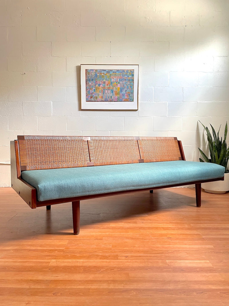 Teak and Cane Daybed by Hans Wegner