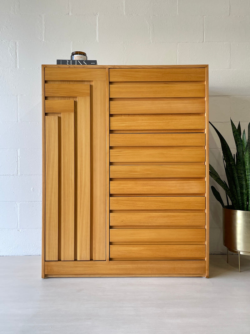 Vintage Geometric Armoire by Founders
