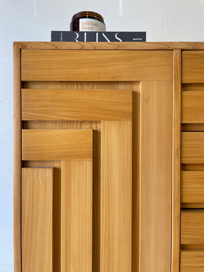 Vintage Geometric Armoire by Founders