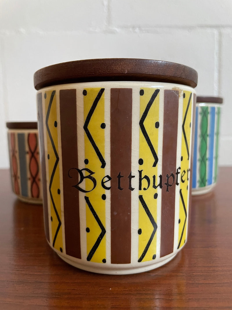 Vintage Jar Set by Soholm Denmark (set of 3)