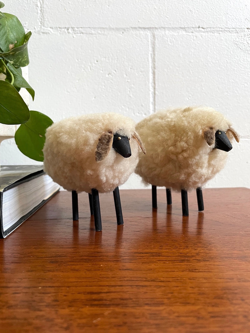 Modernist Sheep Statues (a pair)