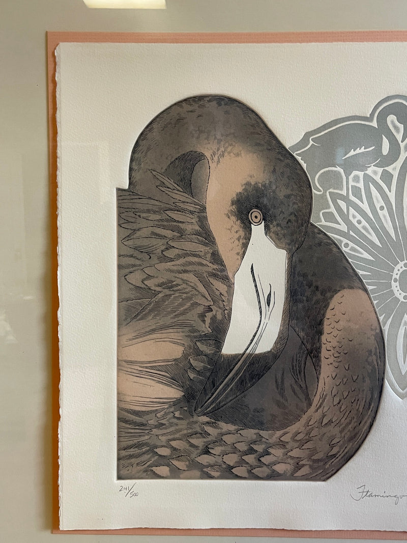 'Flamingos' Framed Print