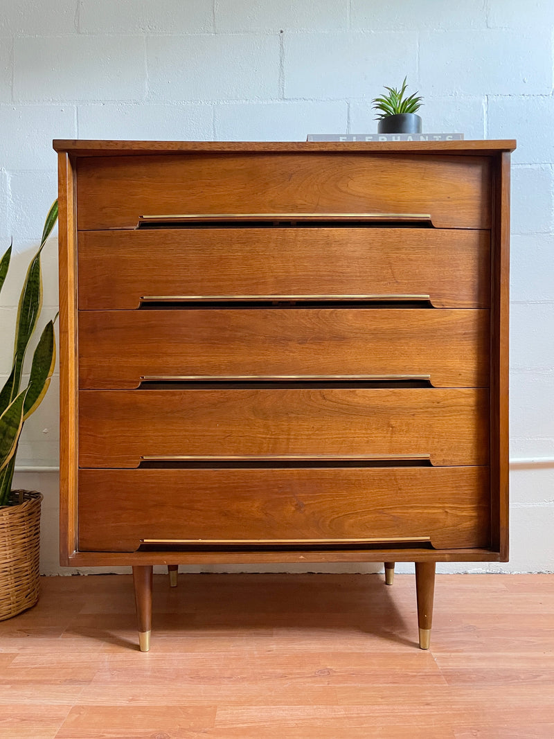 Mid Century Highboy Chest of Drawers