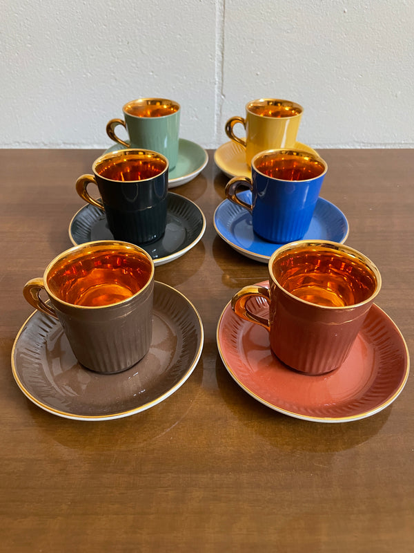 Figgjo Flint Cup and Saucer Set (set of 6)