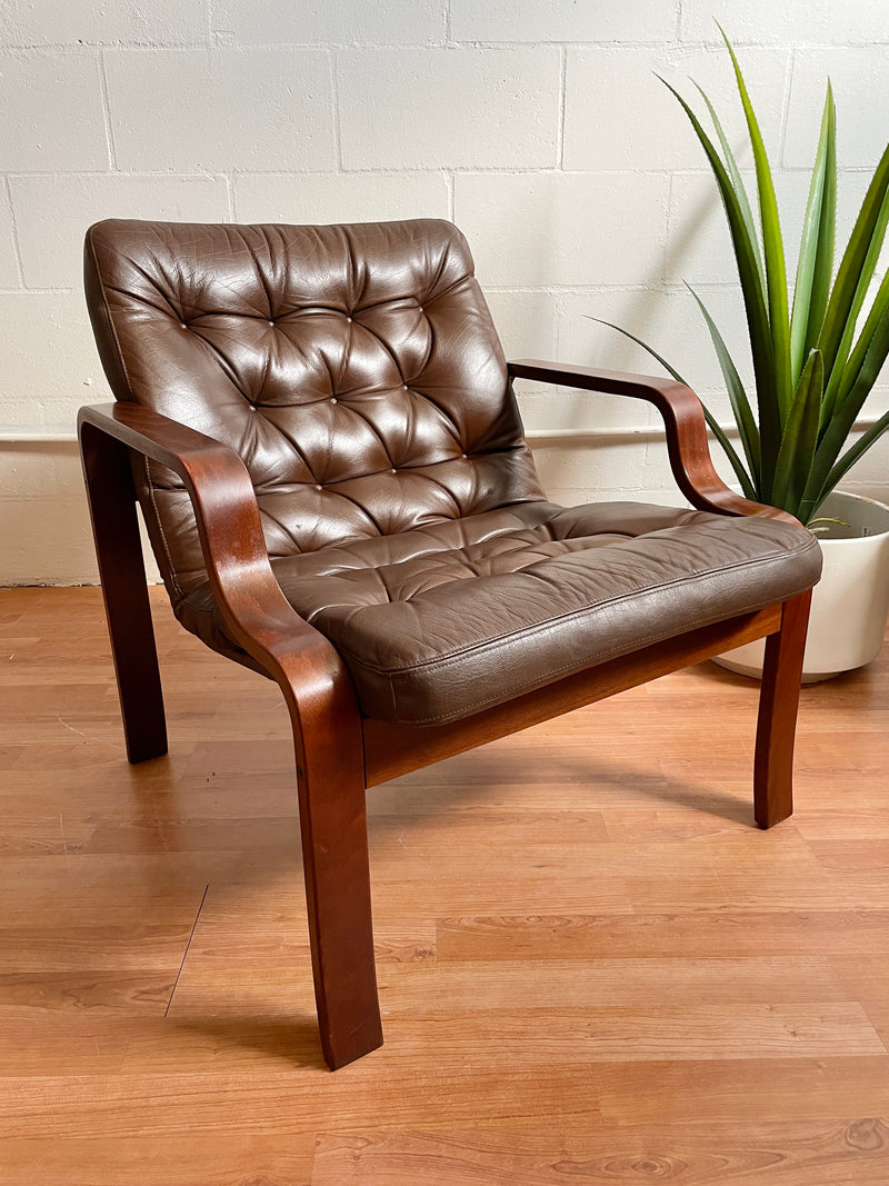 Bentwood Leather Sling Chair