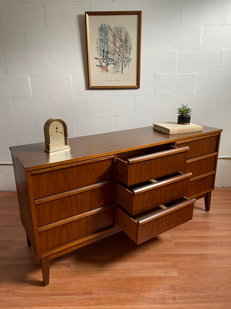 Mid Century Triple Dresser by Dixie