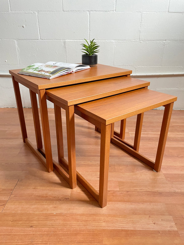 Teak Nesting Tables (Set of 3)