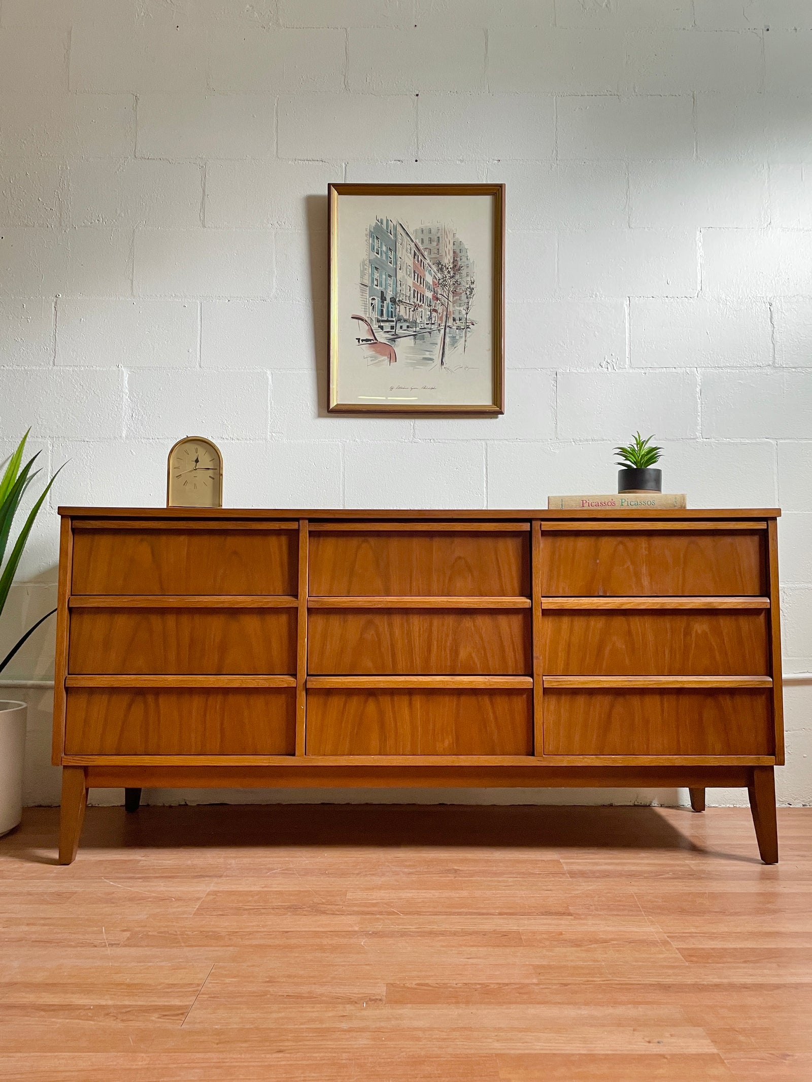 mid century modern dixie dresser Mid Century Triple Dresser by Dixie – Warehaus Orlando
