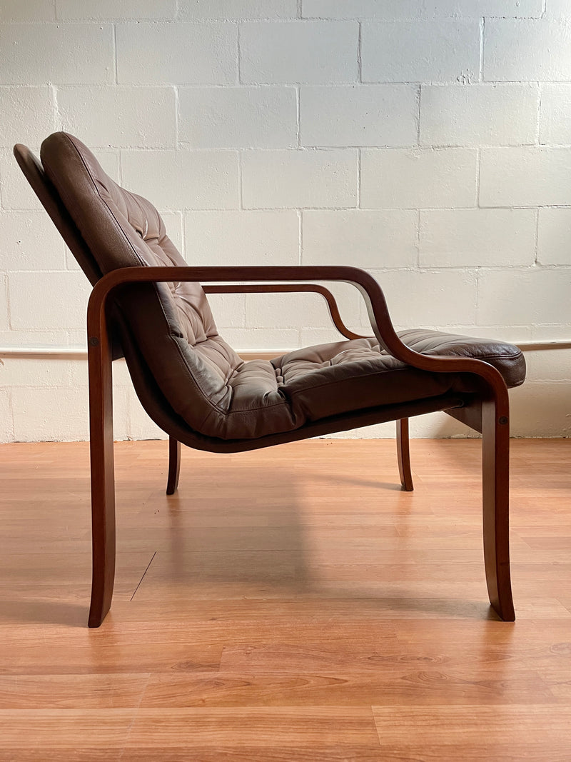 Bentwood Leather Sling Chair