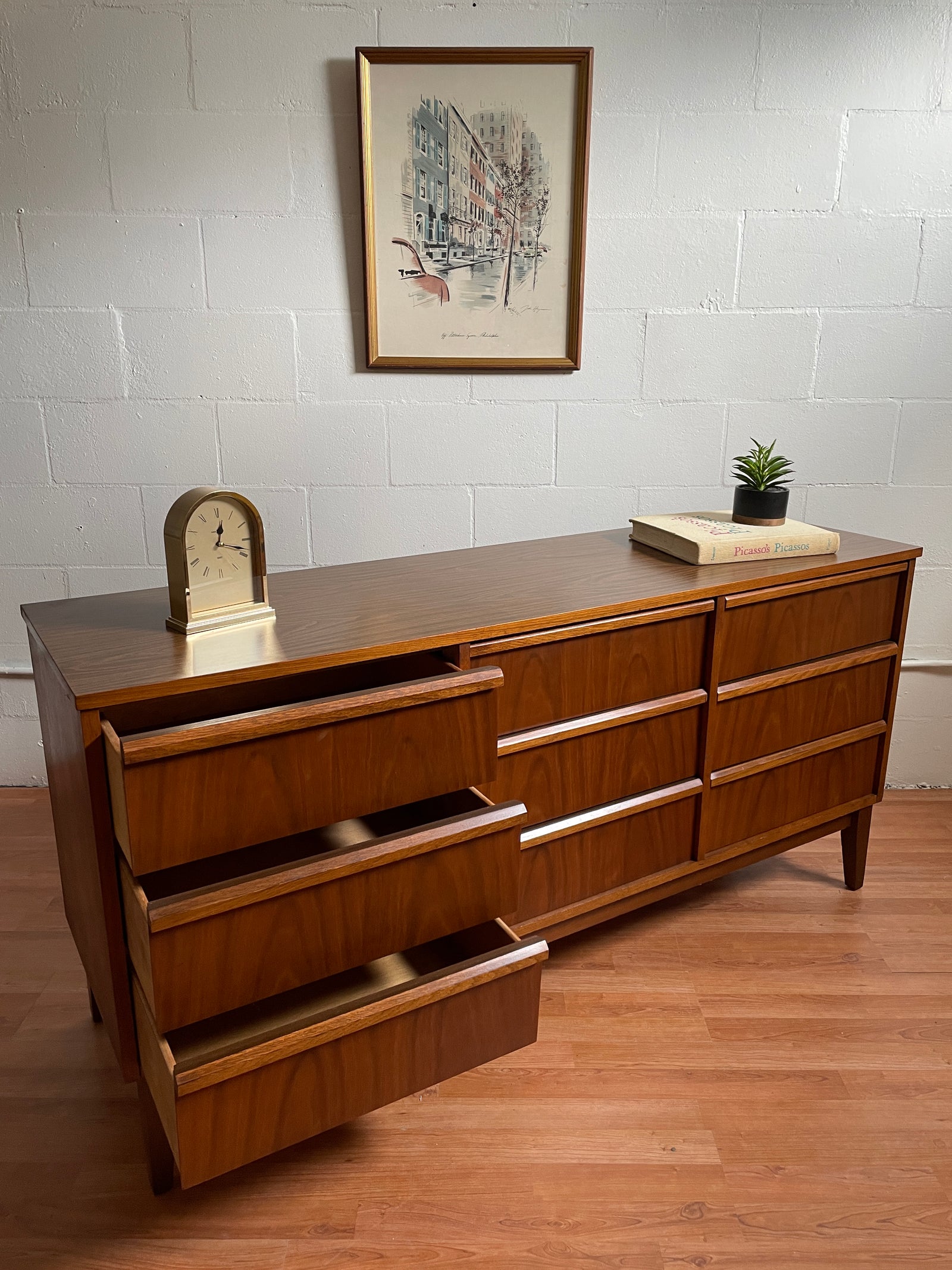 Mid Century Triple Dresser by Dixie – Warehaus Orlando Mid Century Triple Dresser by Dixie – Warehaus Orlando
