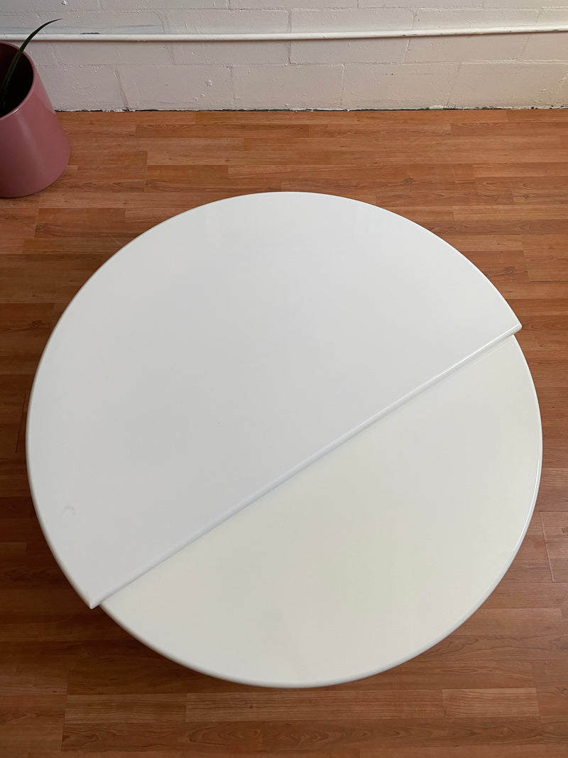 Postmodern Swivel Circle Coffee Table