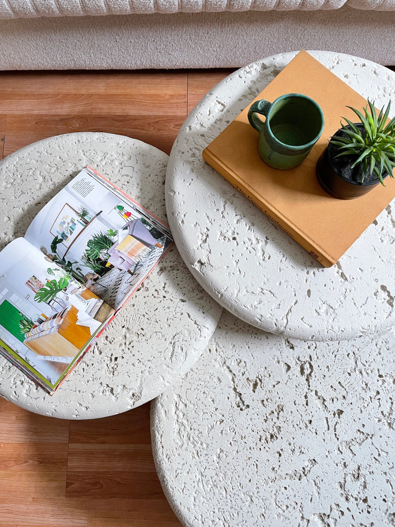 Puster Table Vintage Plaster Nesting Tables (set of 3) – Warehaus Orlando